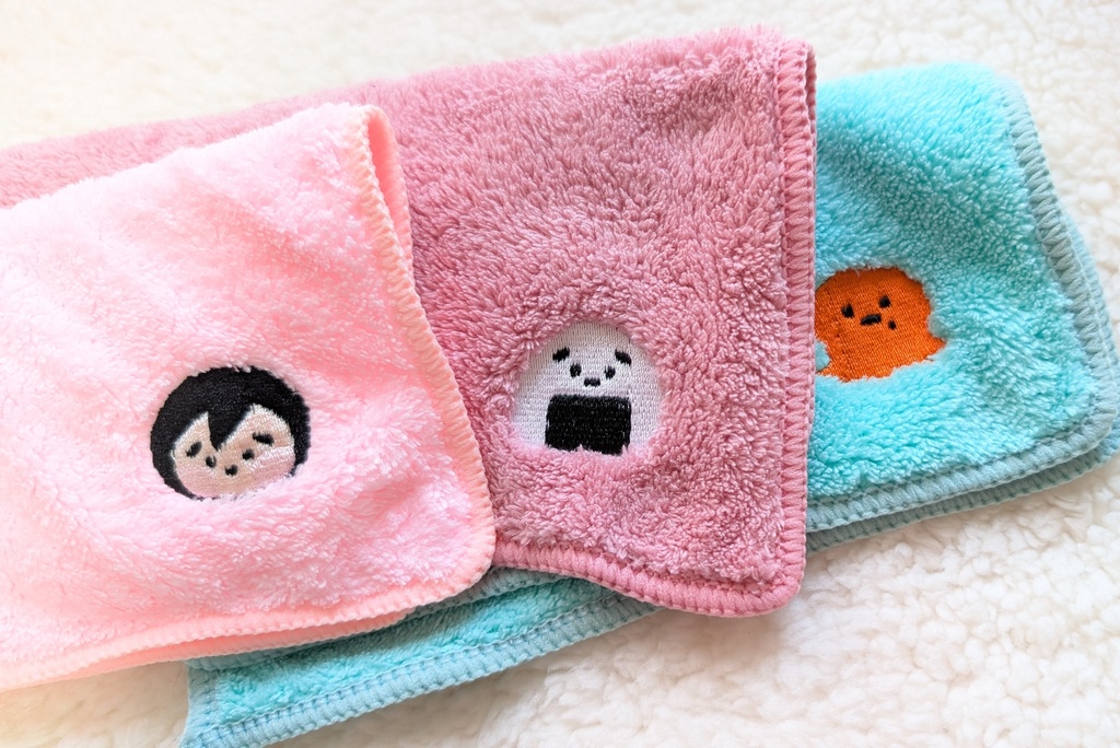 ふあふあ刺繍ハンカチ