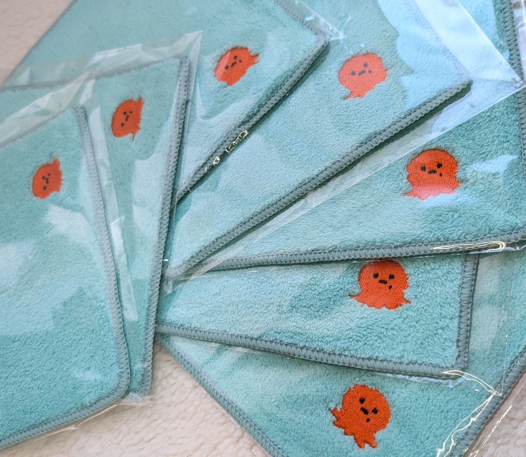 ふあふあ刺繍ハンカチ