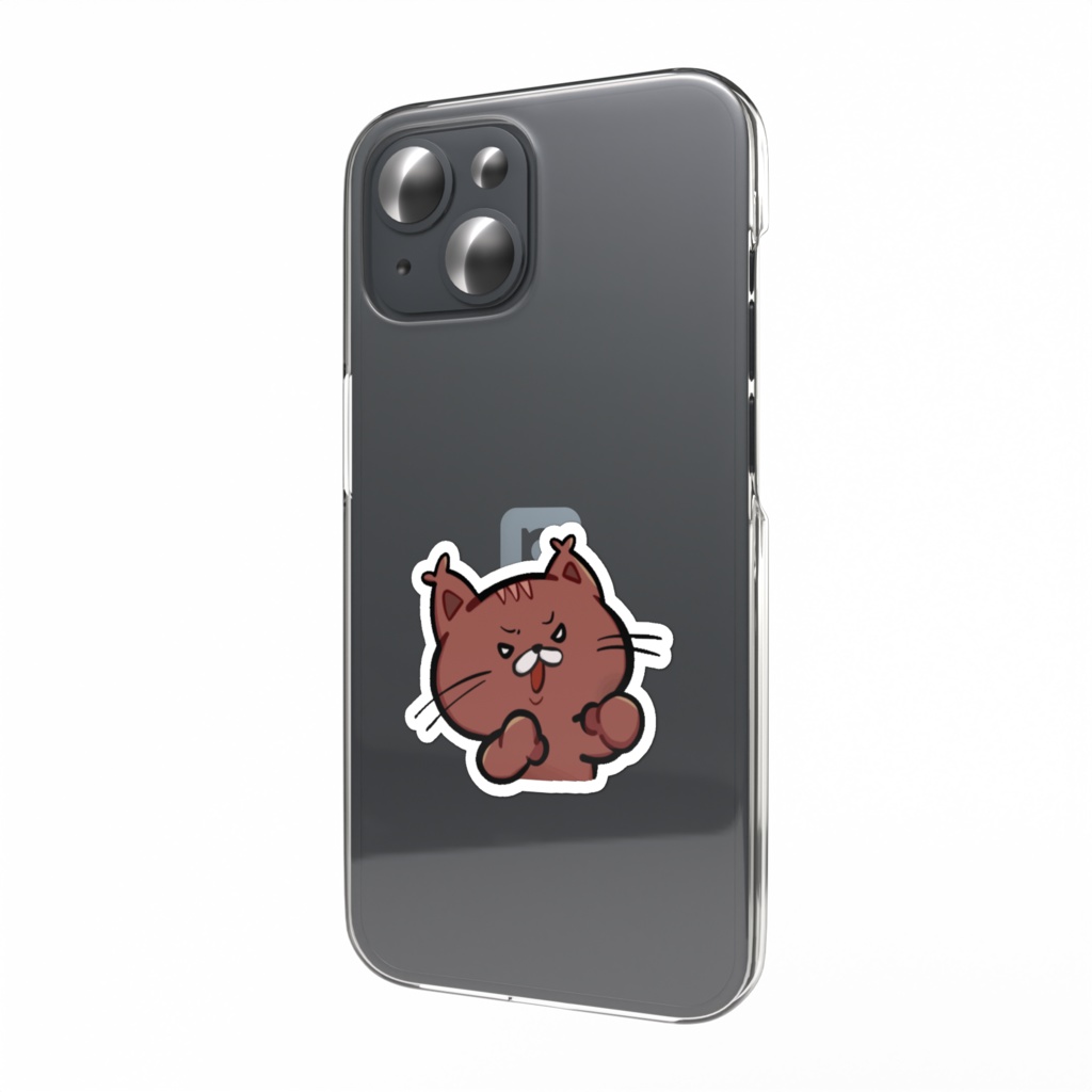 でんちゅうぱんち　スマホステッカー