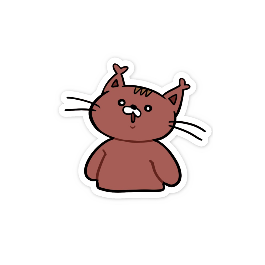 でんちゅうぽかん スマホステッカー