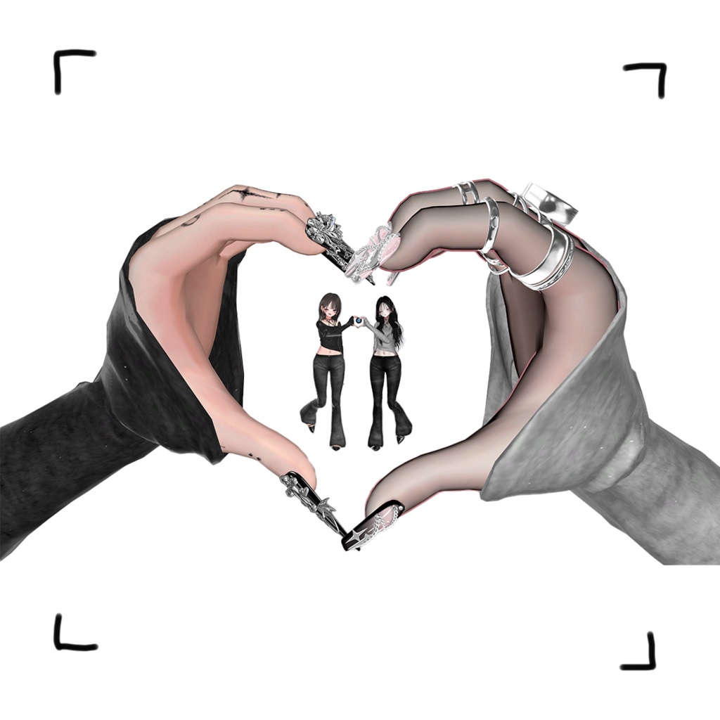 【無料版あり】Pair Pose Set 【28組 56種 】