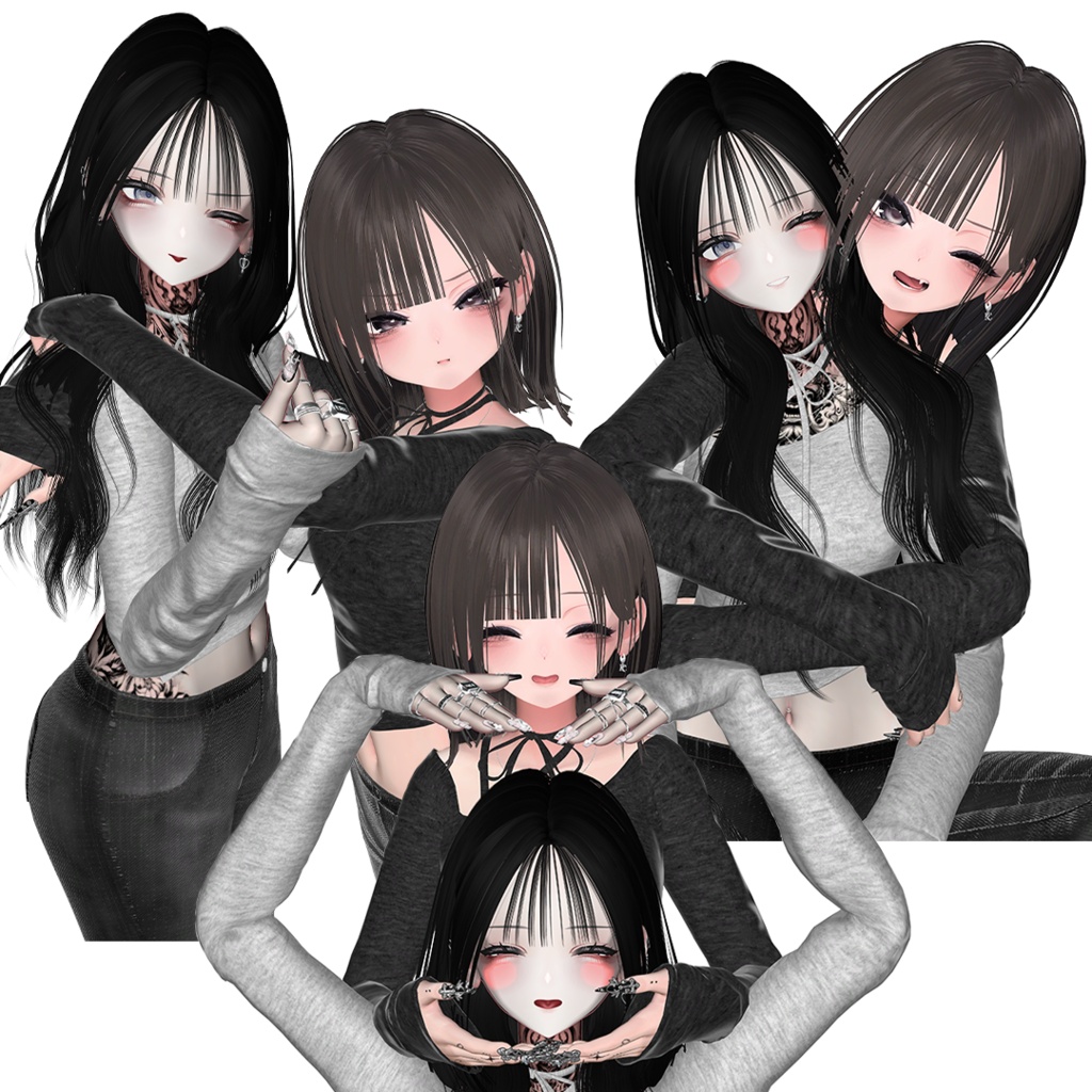 【無料版あり】Pair Pose Set 【28組 56種 】