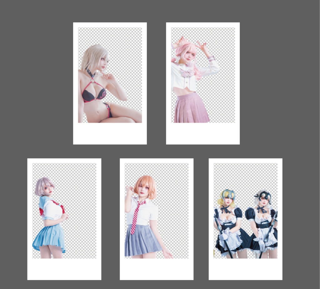 チェキ風クリアカード