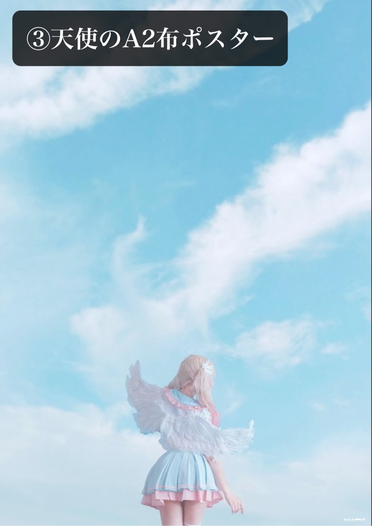 天使と悪魔の布ポスター