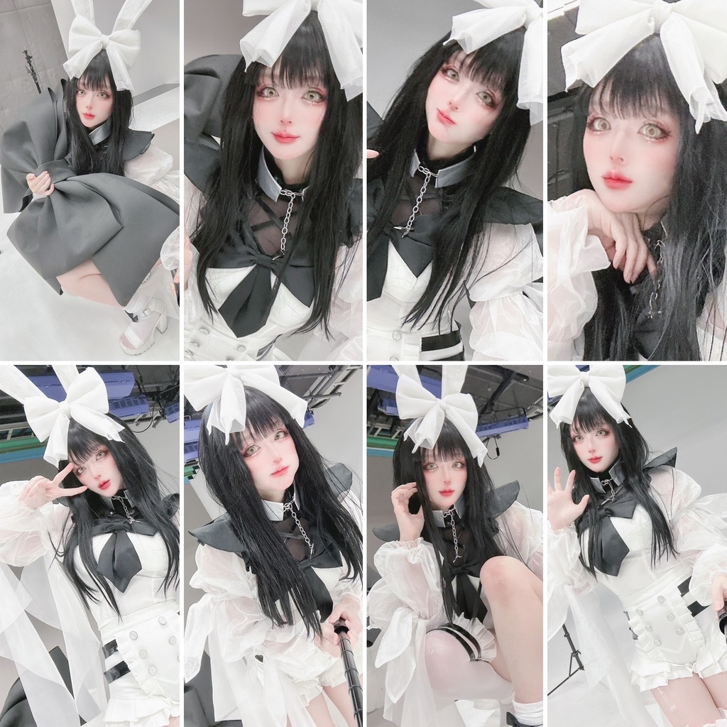 白黒うさぎランチェキ