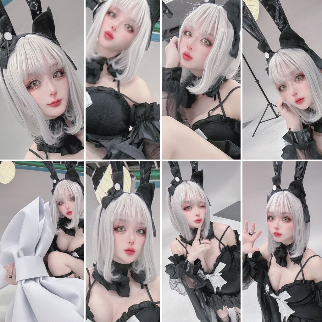 白黒うさぎランチェキ