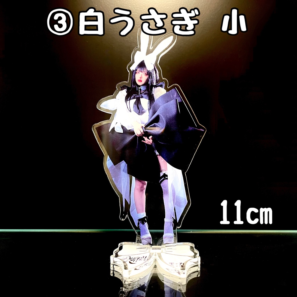 白黒うさぎアクスタ・アクキー