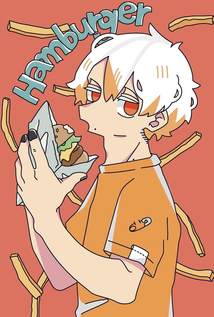 ポストカード/ハンバーガー