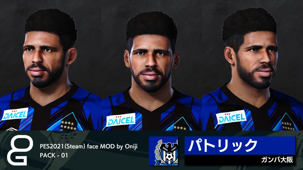 【PC Only】PES2021 FACEMOD by ONIJI vol.01(EN)