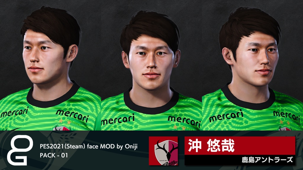 【PC Only】PES2021 FACEMOD by ONIJI vol.01(EN)