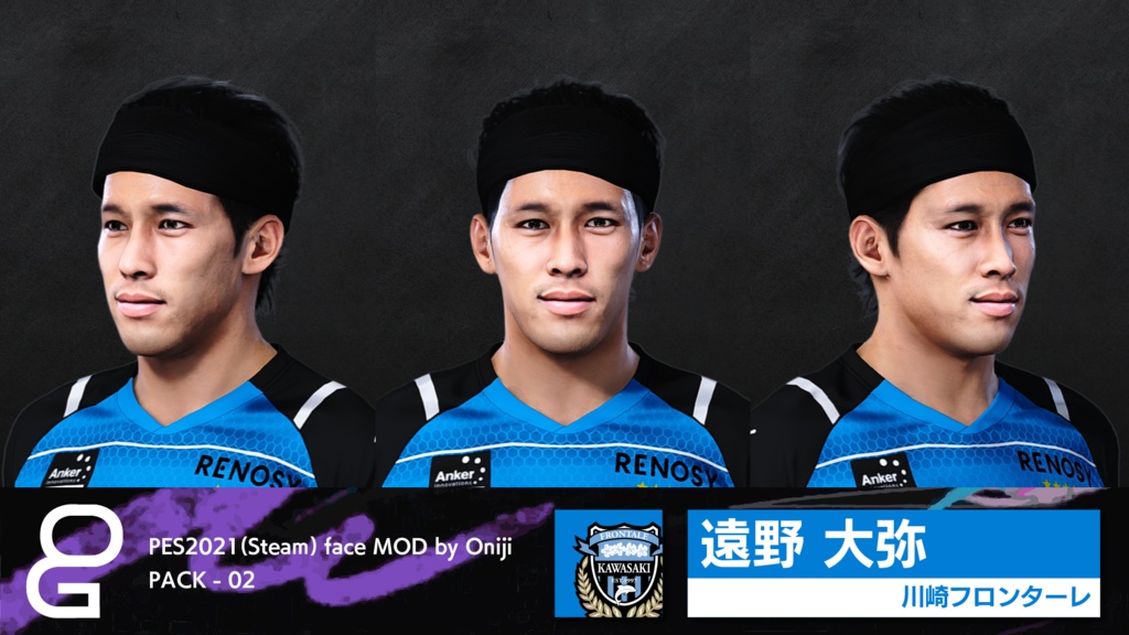 【PC Only】PES2021 FACEMOD by ONIJI vol.02(EN)
