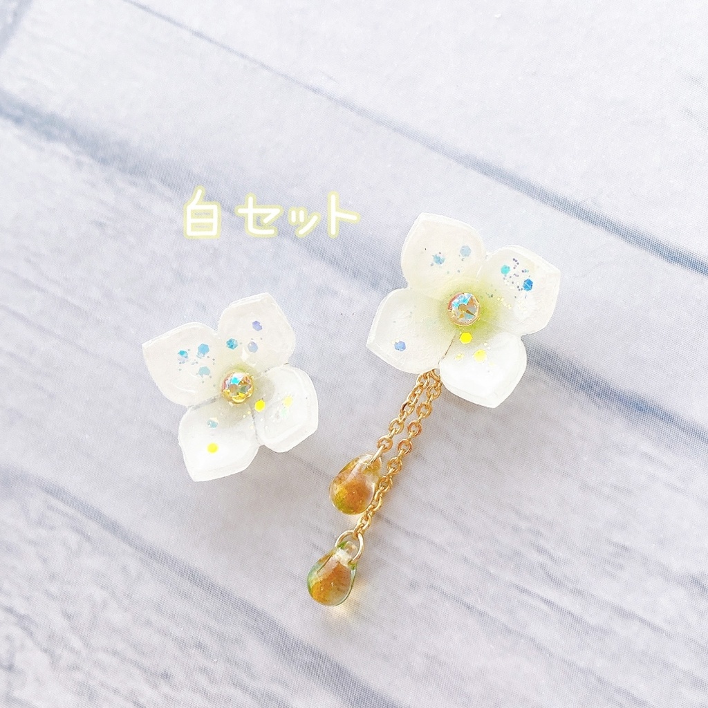 紫陽花の髪飾り