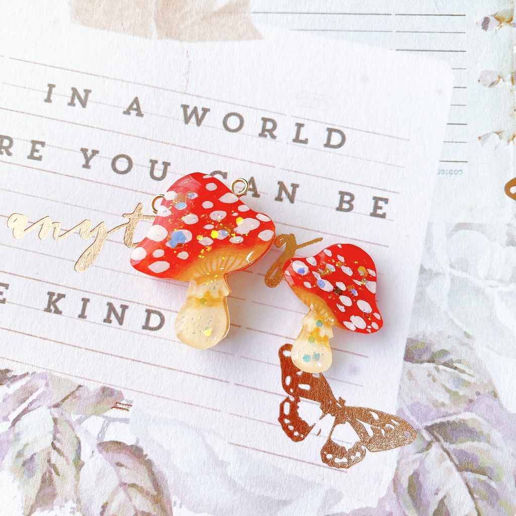 きのこポシェット・髪飾り