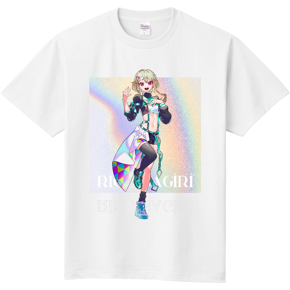 浅葱里リオ グラフィックTシャツ（ホワイト）【送料込】