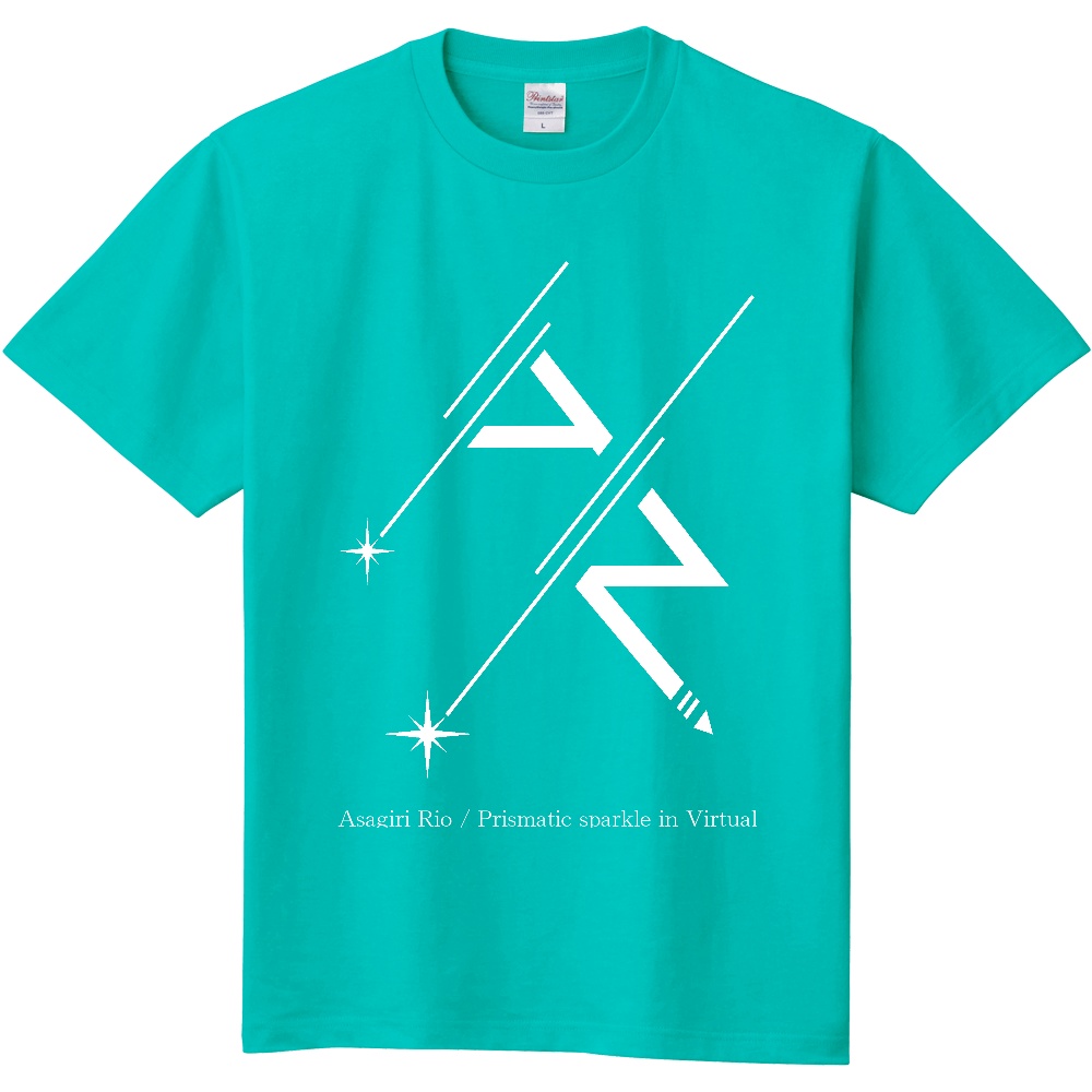 浅葱里リオビッグロゴマークTシャツ(ミント)【送料込】