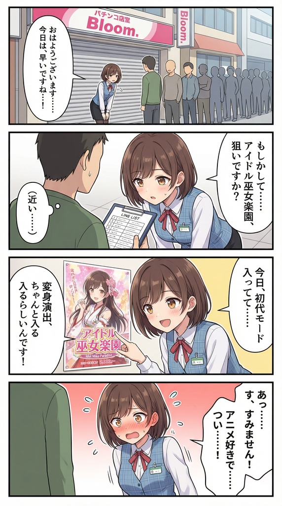 玉城 18歳― 屈むたび距離が近い新人パチンコ店員 ― 働く女の子CG集 第2弾