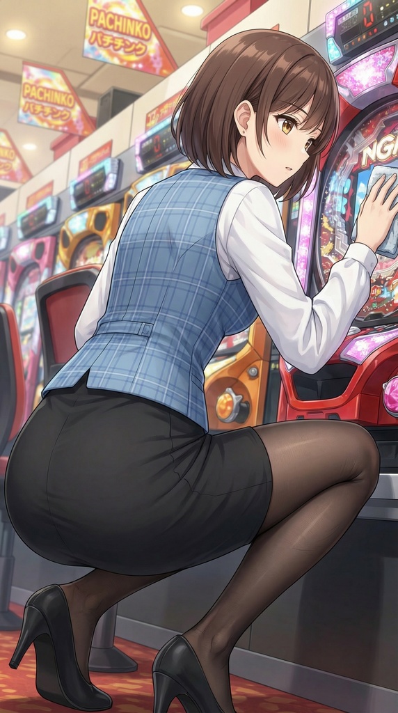 玉城 18歳― 屈むたび距離が近い新人パチンコ店員 ― 働く女の子CG集 第2弾