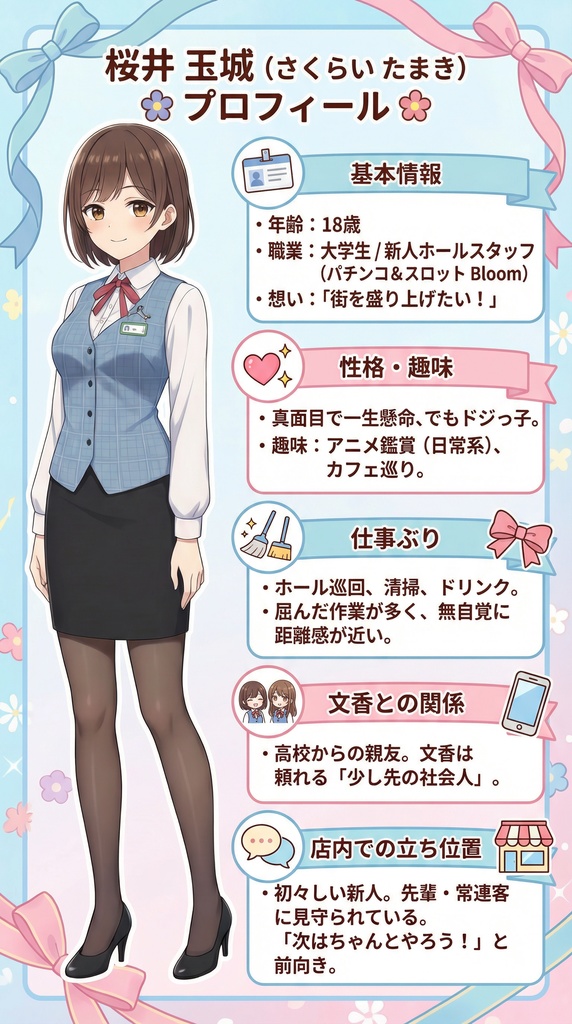 玉城 18歳― 屈むたび距離が近い新人パチンコ店員 ― 働く女の子CG集 第2弾