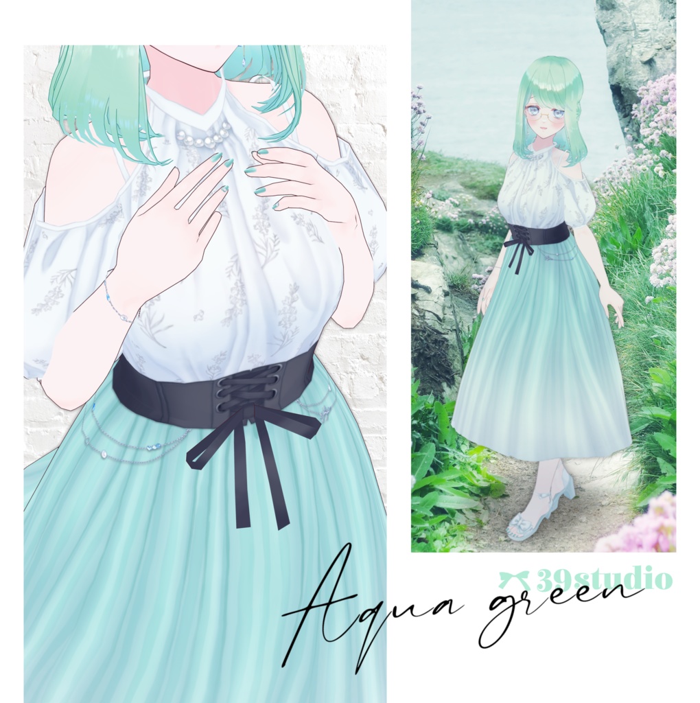 Tears-of-Linaria DressSet / リナリアの涙ドレスセット【VRoid Outfit】