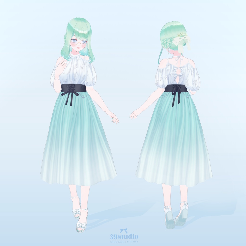 Tears-of-Linaria DressSet / リナリアの涙ドレスセット【VRoid Outfit】