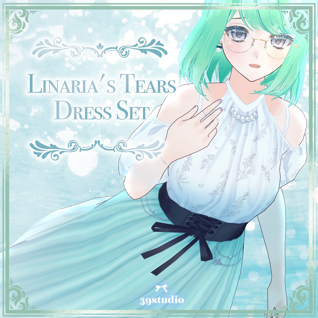 リナリアの涙 ドレスセット Linaria S Tears Dress Set Vroid Texture 39studiojp Booth