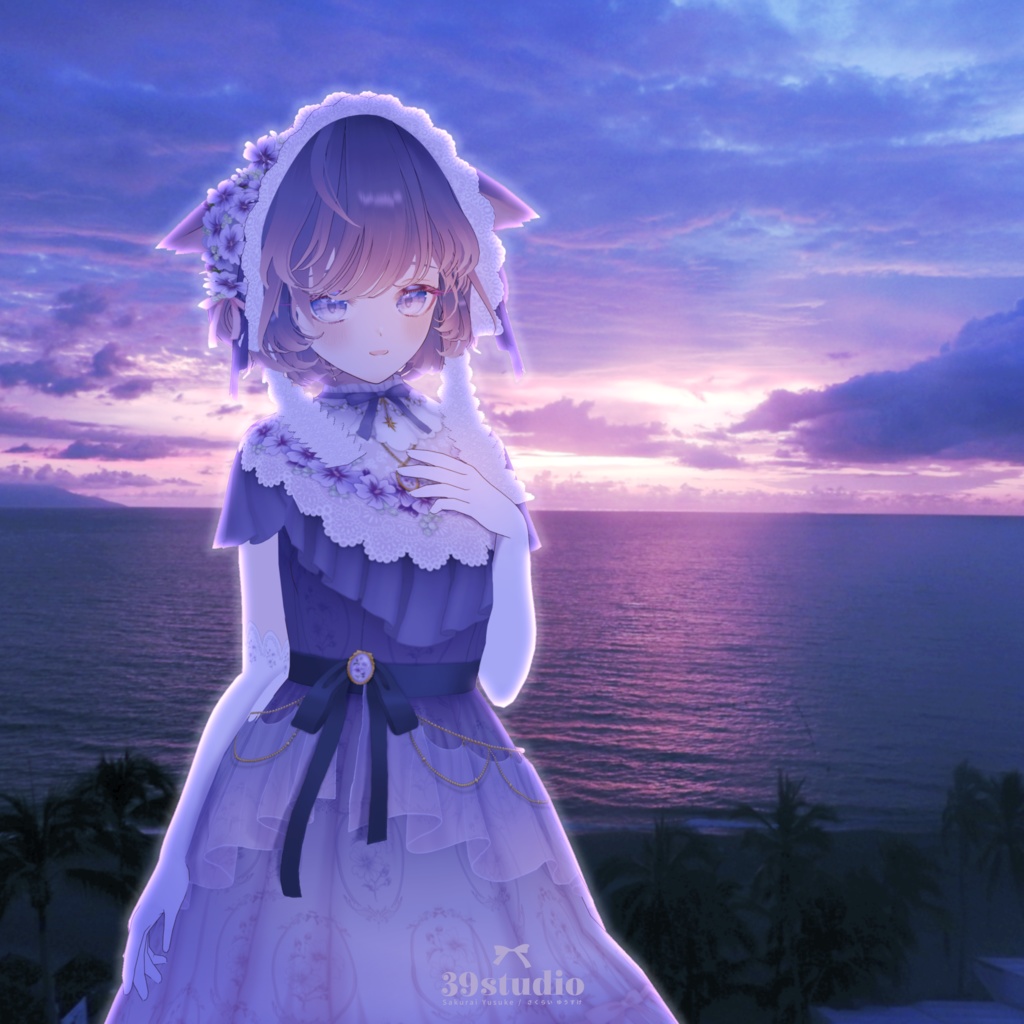 【VRoid / VRM model】BlueMallow / ブルーマロウ