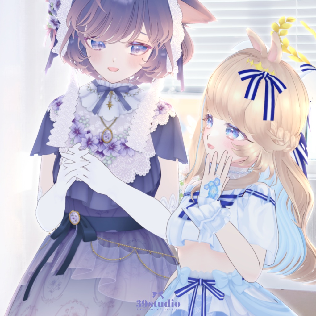 【VRoid / VRM model】BlueMallow / ブルーマロウ