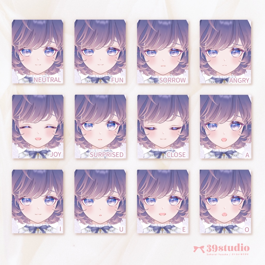 【VRoid / VRM model】BlueMallow / ブルーマロウ