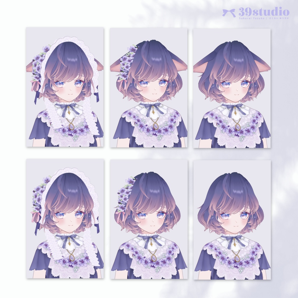 【VRoid / VRM model】BlueMallow / ブルーマロウ