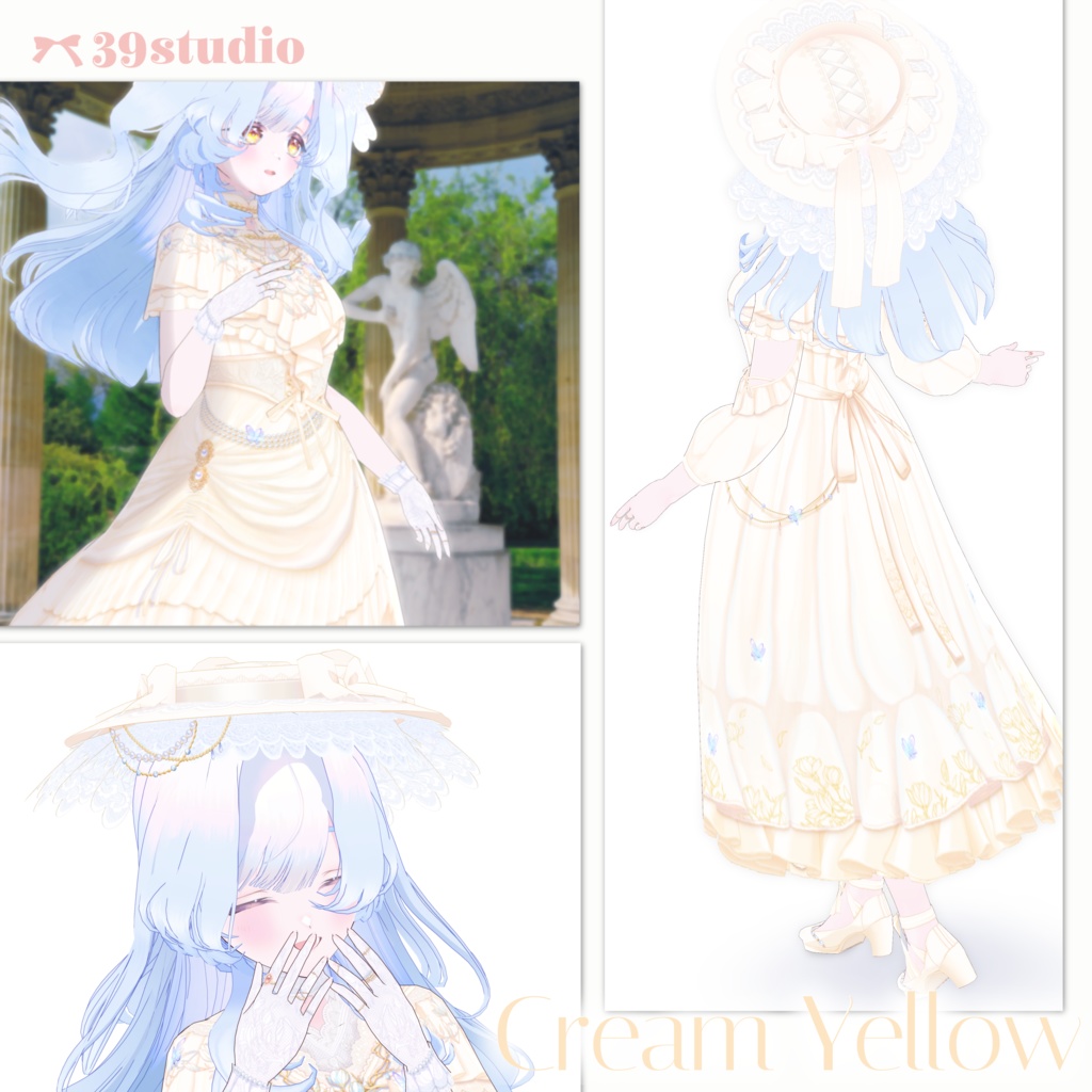 Magnolia Dress Set / マグノリアドレスセット【VRoid Outfit】