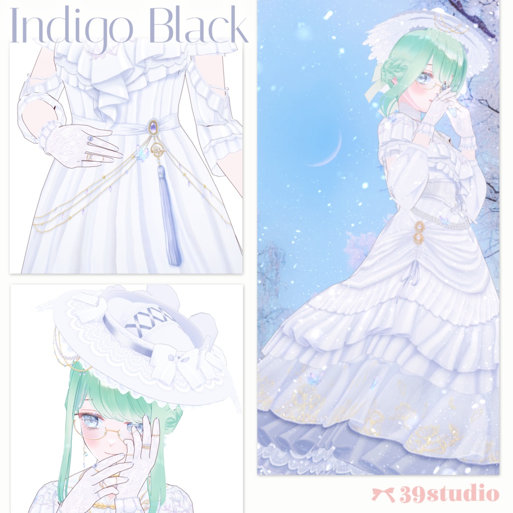 Magnolia Dress Set / マグノリアドレスセット【VRoid Outfit】