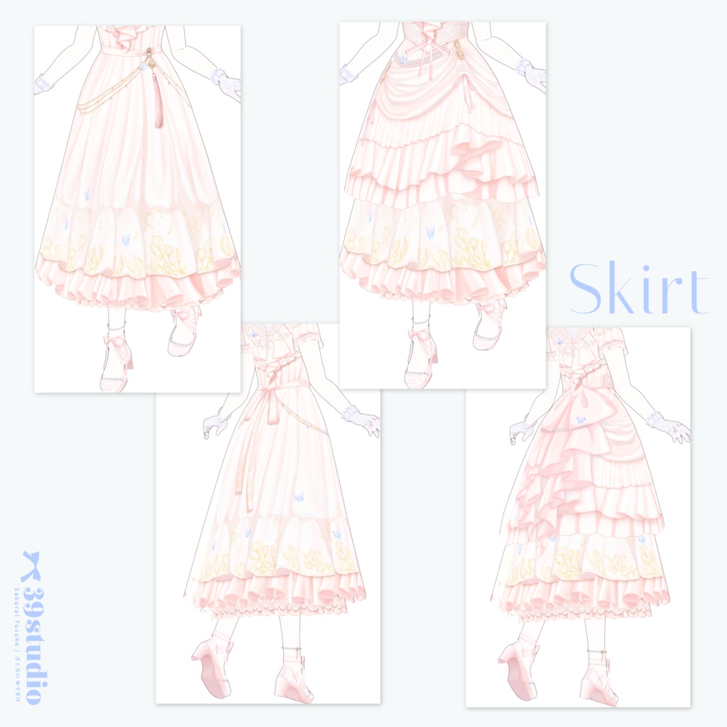 Magnolia Dress Set / マグノリアドレスセット【VRoid Outfit】