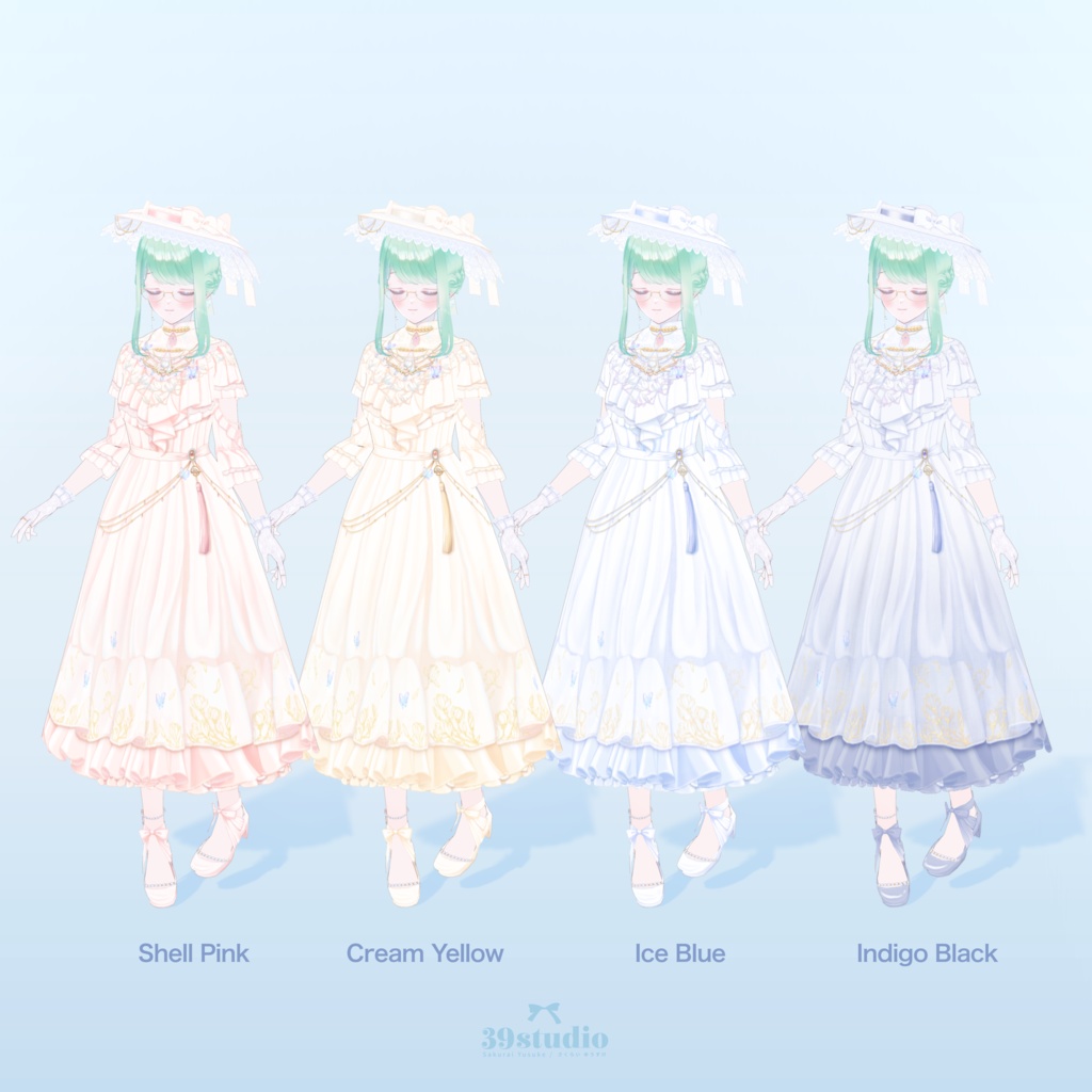 Magnolia Dress Set / マグノリアドレスセット【VRoid Outfit】