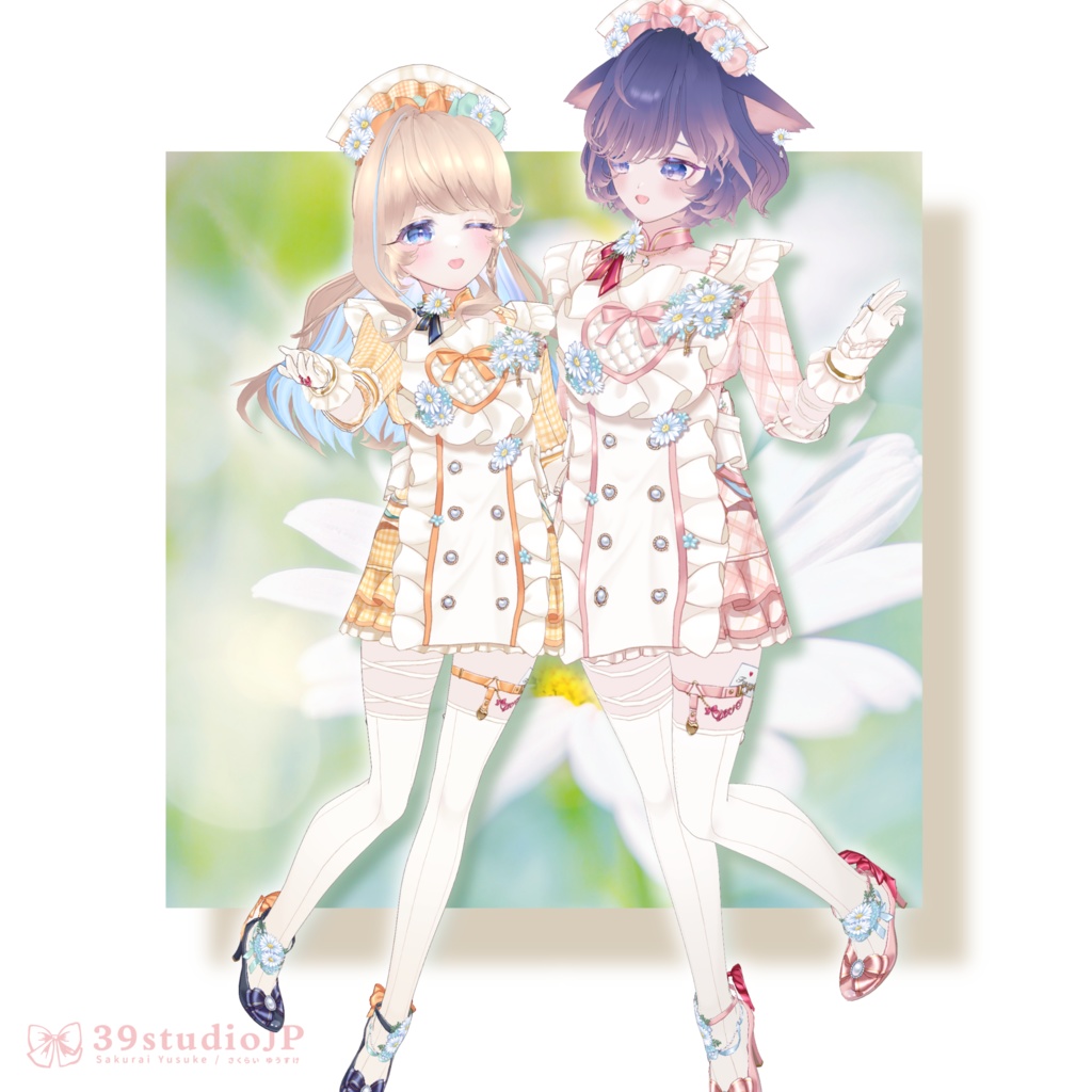 ハートオブマーガレットドレスセット / Heart of Marguerite Outfit【VRoid Outfit】