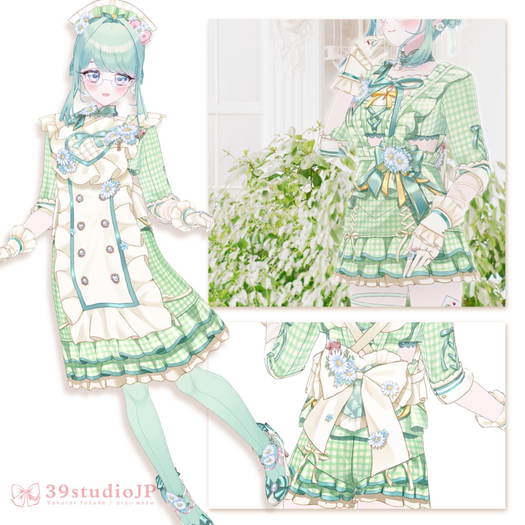ハートオブマーガレットドレスセット / Heart of Marguerite Outfit【VRoid Outfit】