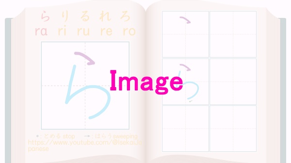 RA row らりるれろ WA row わをん -Writing practice worksheet- ひらがなを書いてみよう!