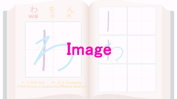 RA row らりるれろ WA row わをん -Writing practice worksheet- ひらがなを書いてみよう!