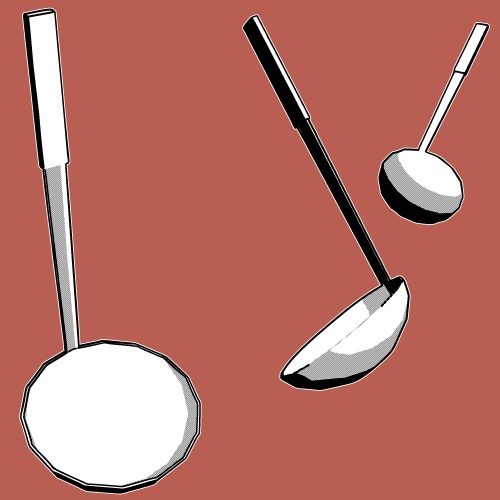 お玉/Ladleの3Dobject(cs3o形式)