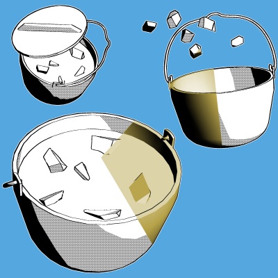 料理と深鍋/Cooking&DeepPotsの3Dobject(cs3o形式)