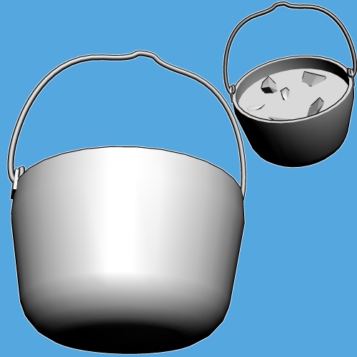 料理と深鍋/Cooking&DeepPotsの3Dobject(cs3o形式)