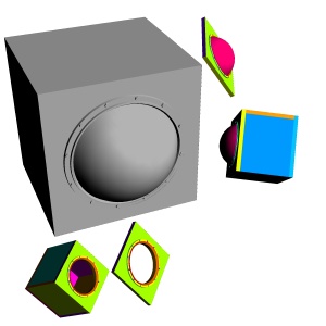 カプセルキューブ/CapsuleCube,四角キューブ1/SquareCube1,四角キューブ2/SquareCube2の3Dobject(cs3o形式)の詰め合わせセット