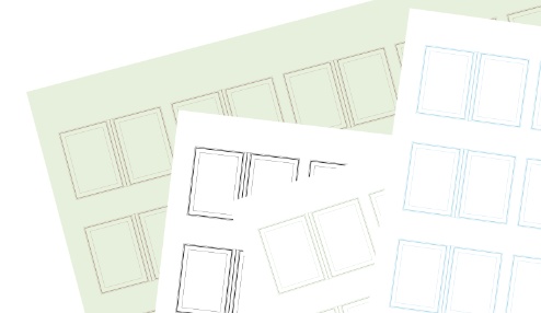 mimi式24–40Pミニネーム用紙集