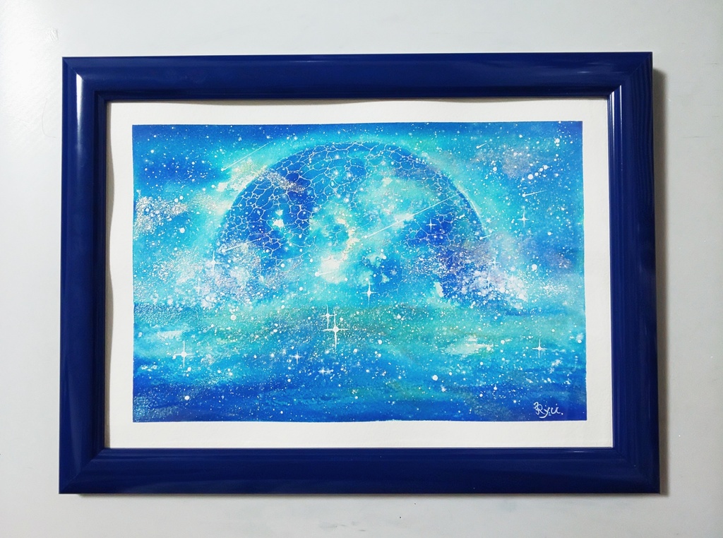 アナログ原画「ソラリスの星海」