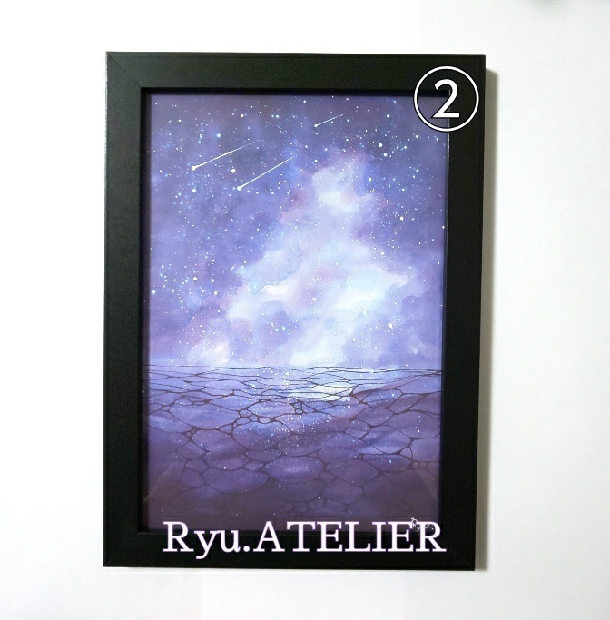 アナログ原画「夜紫」