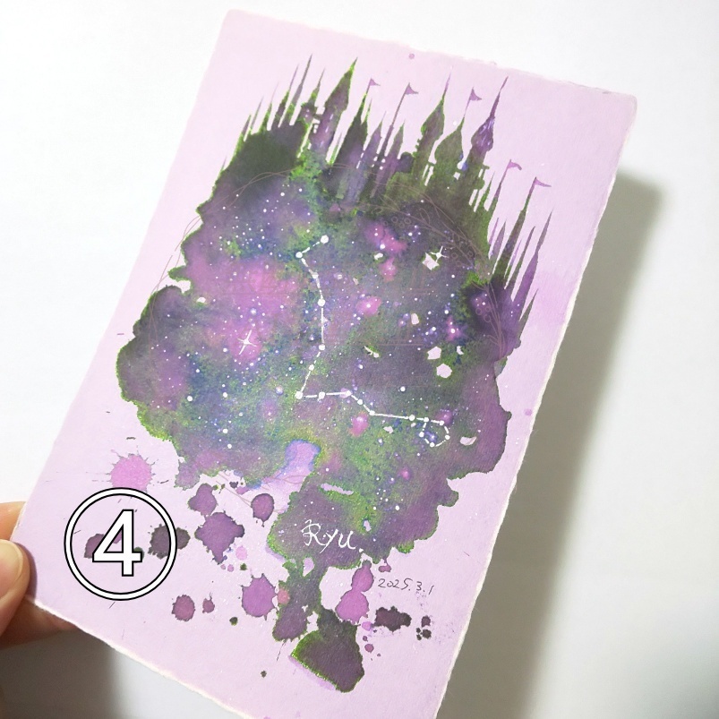 和紙ドローイング