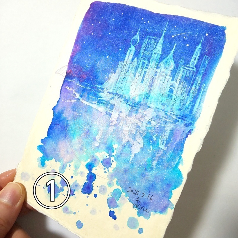 和紙ドローイング