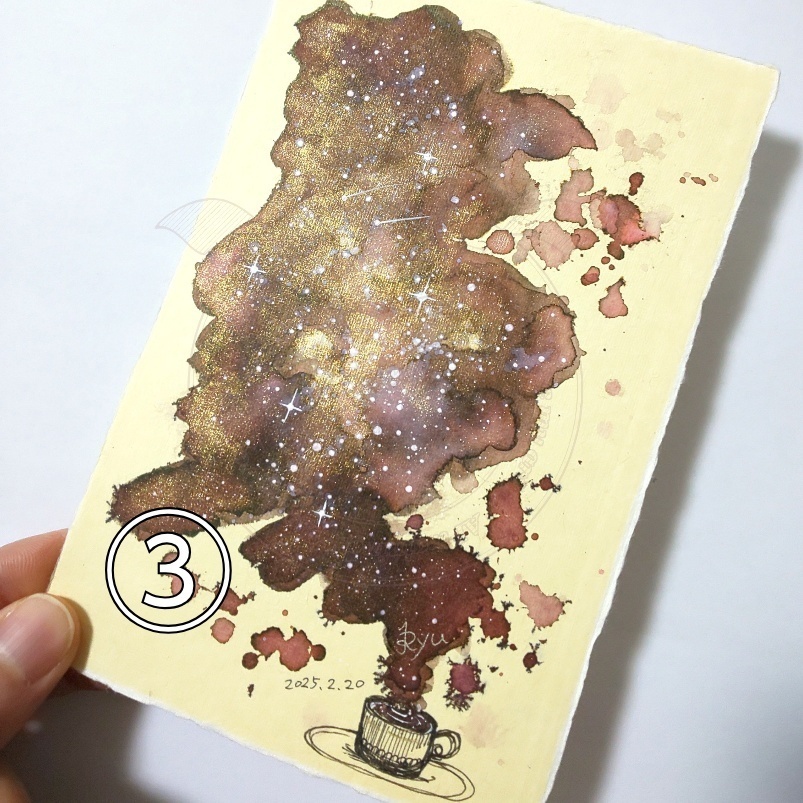 和紙ドローイング