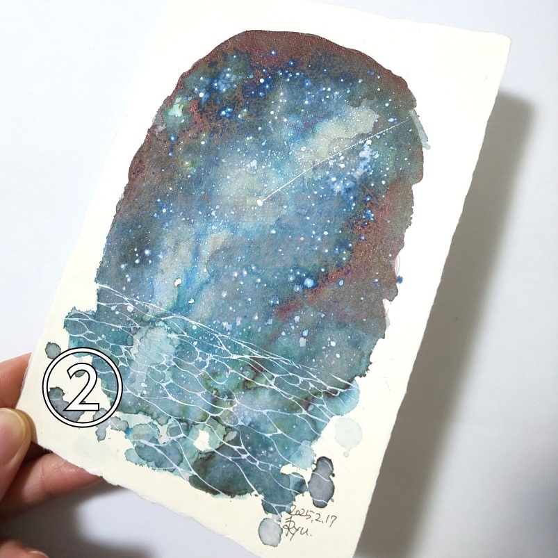 和紙ドローイング