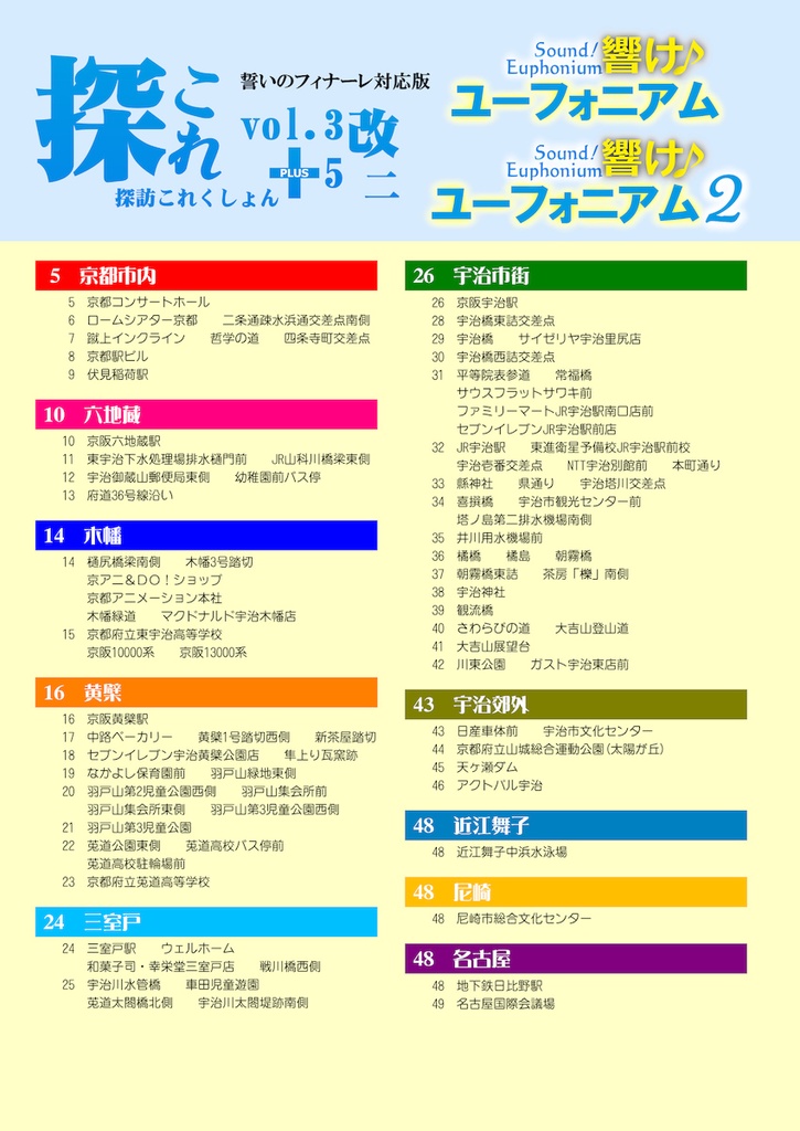 探訪これくしょん -探これ- vol.3+5改二 響け!ユーフォニアム 誓いのフィナーレ対応版