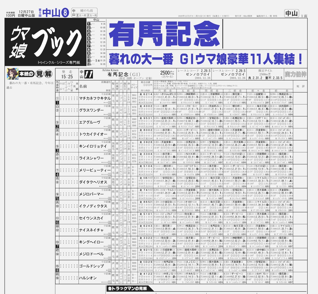 新聞 ウマ娘ブック 有馬記念 Kbas Booth Booth